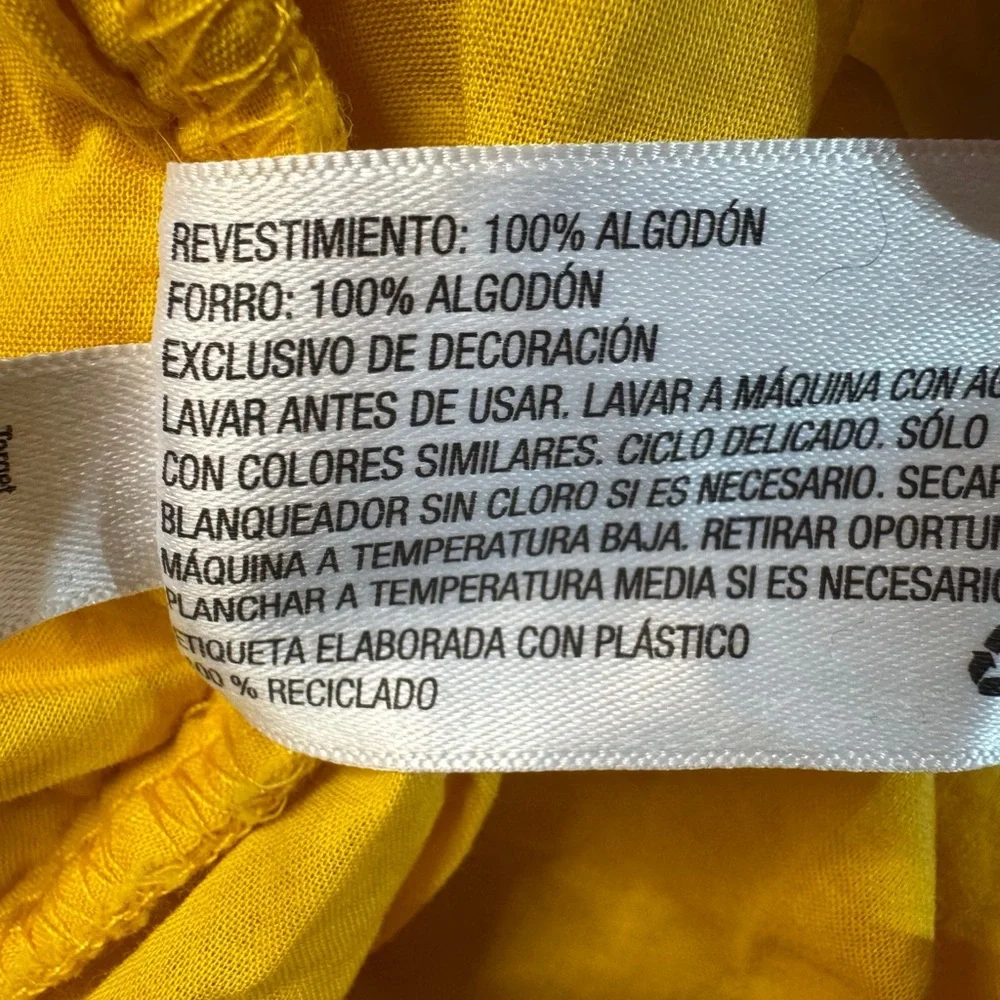 OshKosh B’gosh Mustard Yellow Gauze Dress. Embroidered Trim. 4T. Great Condition